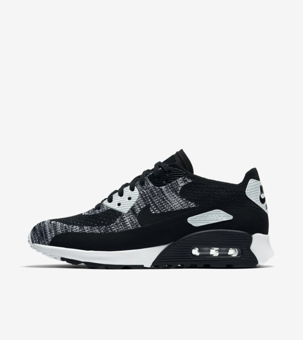 Women s Nike Air Max 90 Ultra 2.0 Flyknit Black Anthracite Nike SNKRS