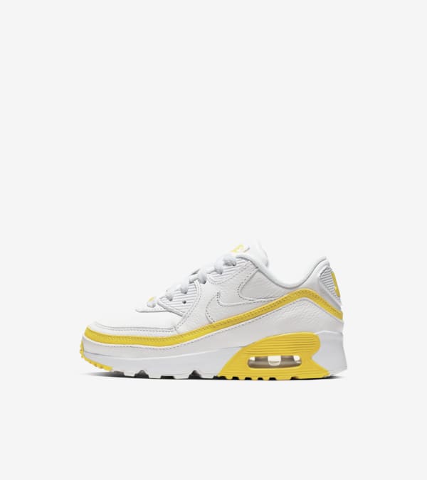Air Max 90 x Undefeated White Opti Yellow Release Date. Nike SNKRS