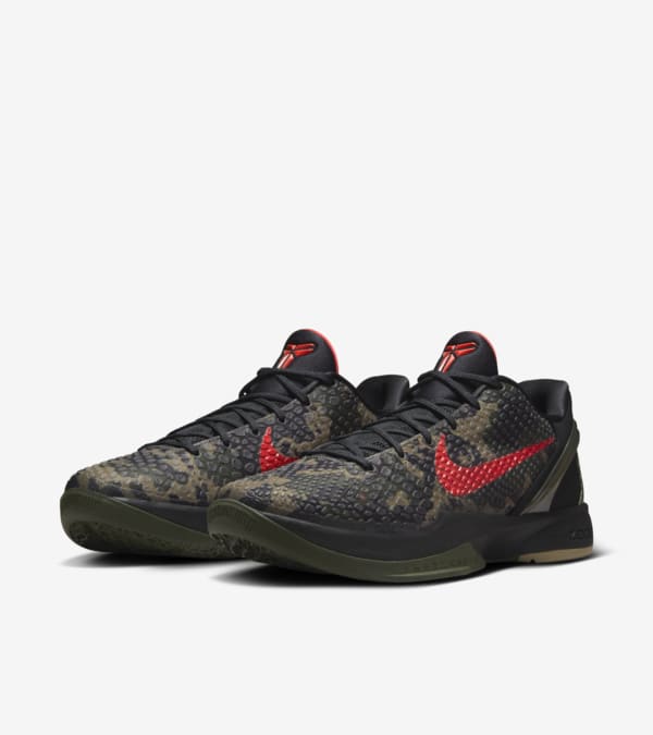 Kobe 6 Protro Italian Camo FQ3546 001 release date. Nike SNKRS