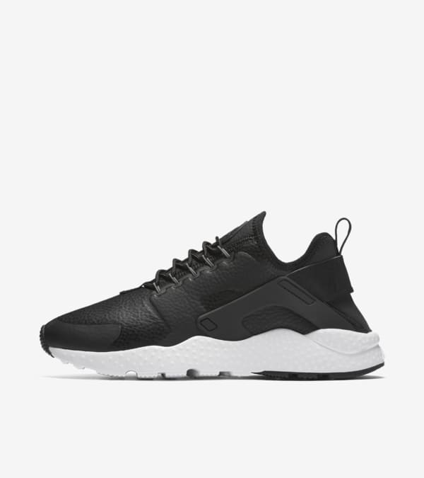 Women s Nike Air Huarache Run Ultra Black White Nike SNKRS