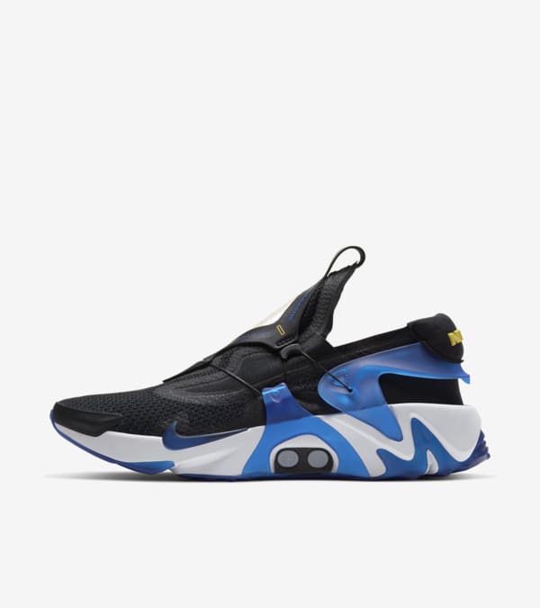NIke Adapt Huarache Black Racer Blue Release Date. Nike SNKRS