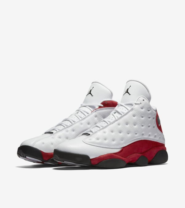 Retro 13 red black and white clearance