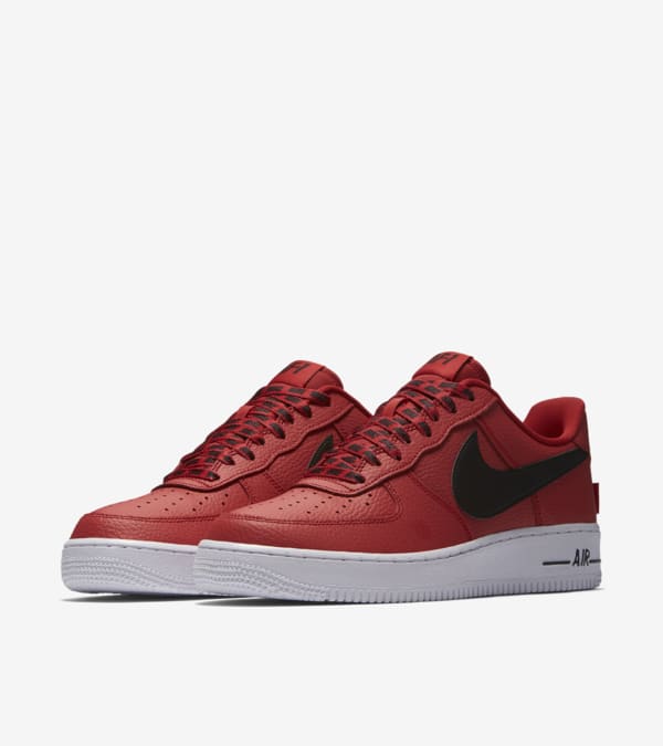 Nike AF 1 Low NBA University Red Black White Release Date. Nike SNKRS