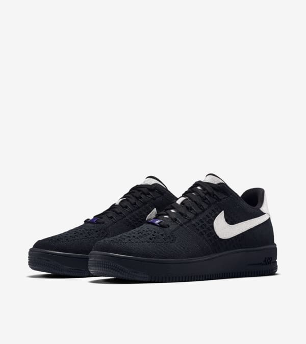 Nike Air Force 1 Ultra Flyknit Low Black Metallic Silver Nike SNKRS