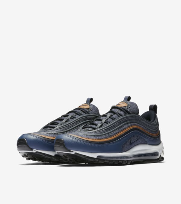 Nike Air Max 97 Premium Thunder Blue Dark Obsidian Release Date. Nike SNKRS