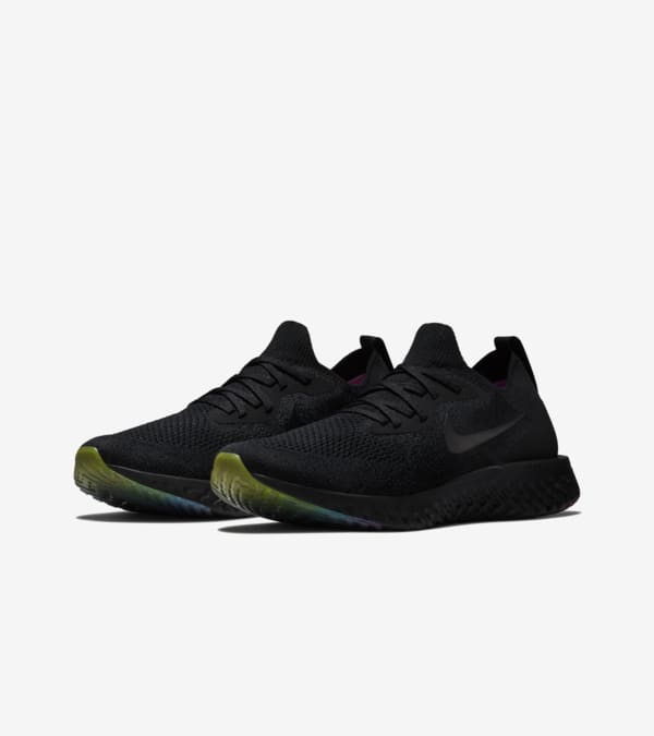 Nike Epic React Flyknit Betrue Black and Multicolor Nike SNKRS