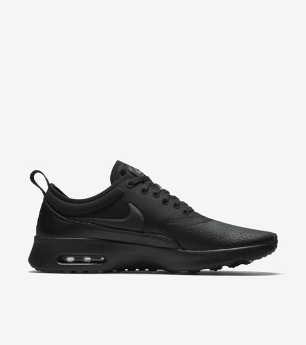 Women s Nike Air Max Thea Ultra Premium Triple Black Nike SNKRS