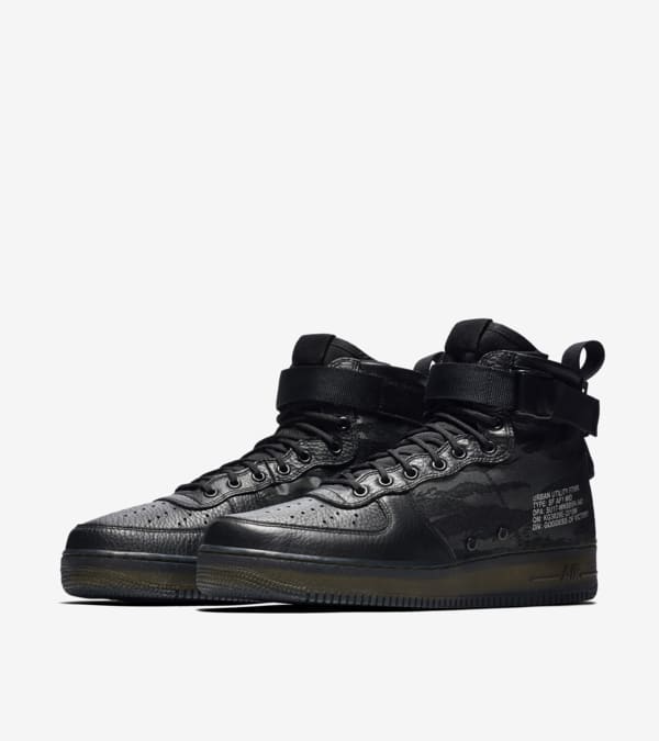 Nike SF AF1 Mid Black Cargo Khaki Nike SNKRS