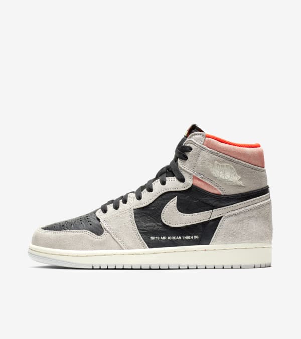 Air Jordan 1 High OG Neutral Grey Hyper Crimson Black Release Date. Nike SNKRS