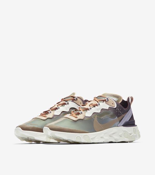 Nike React Element 87 Undercover Green Mist Deep Burgundy Release Date. Nike SNKRS