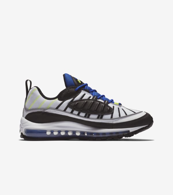 Nike Air Max 98 White Black Racer Blue Release Date. Nike SNKRS