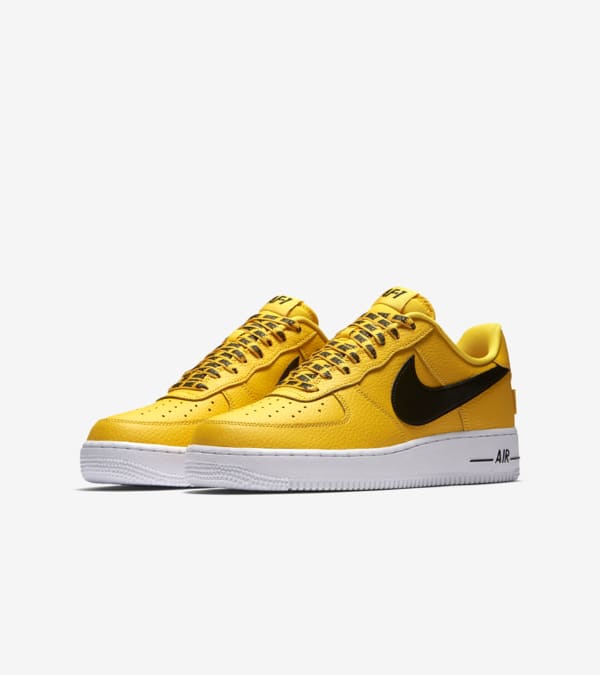 Nike AF 1 Low NBA Amarillo Black White Release Date. Nike SNKRS
