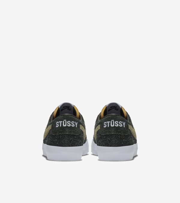 Nike SB Zoom Blazer Low Stussy x Terps Black Reflect Silver Release Date. Nike SNKRS