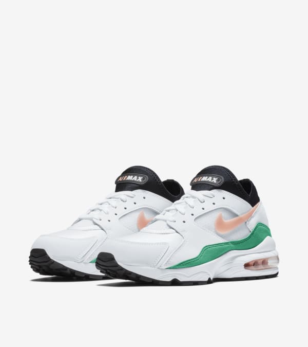 Nike Air Max 93 White Crimson Bliss Kinetic Green Release Date. Nike SNKRS