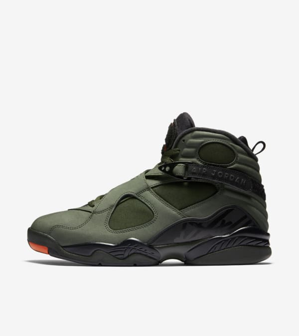 Black and orange jordan 8 cheap