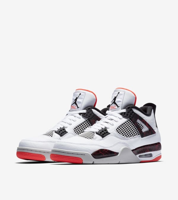 Lanceringsdato for Air Jordan 4 White Bright Crimson Black Nike SNKRS