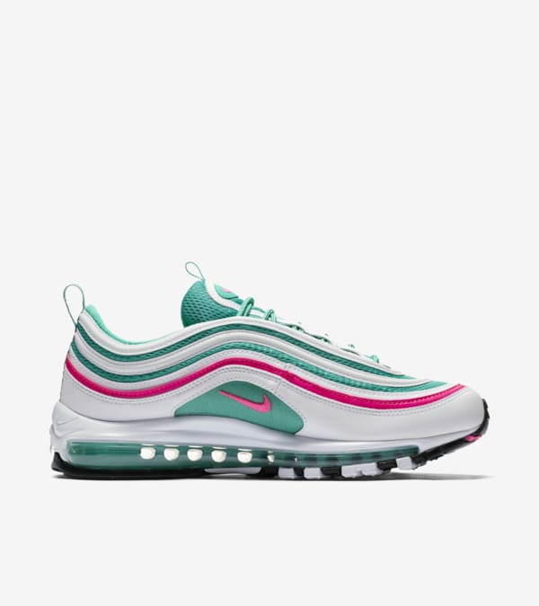 Nike Air Max 97 White Kinetic Green Pink Blast Release Date. Nike SNKRS