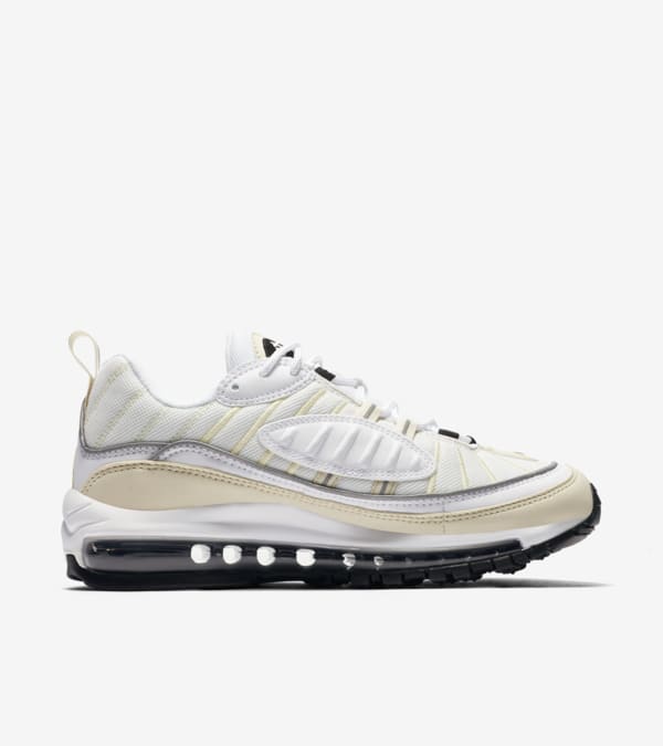 Air max 98 white black fossil hot sale