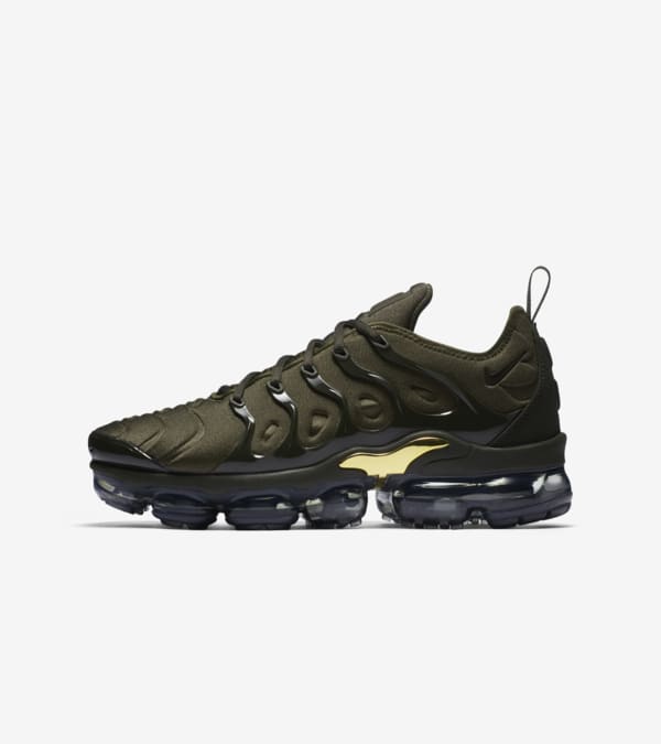Nike Air VaporMax Plus Cargo Khaki Metallic Gold Release Date. Nike SNKRS