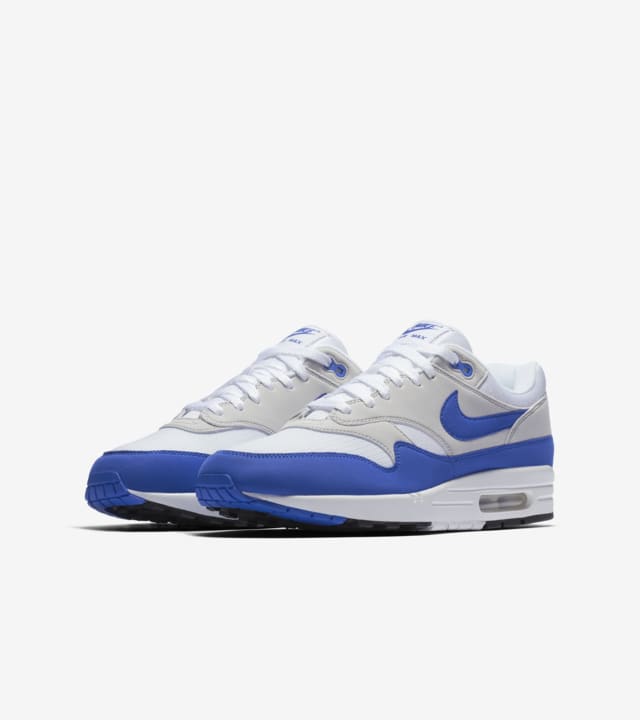 Nike Air Max 1 Anniversary White Neutral Grey Game Royal Release Date. Nike SNKRS CZ