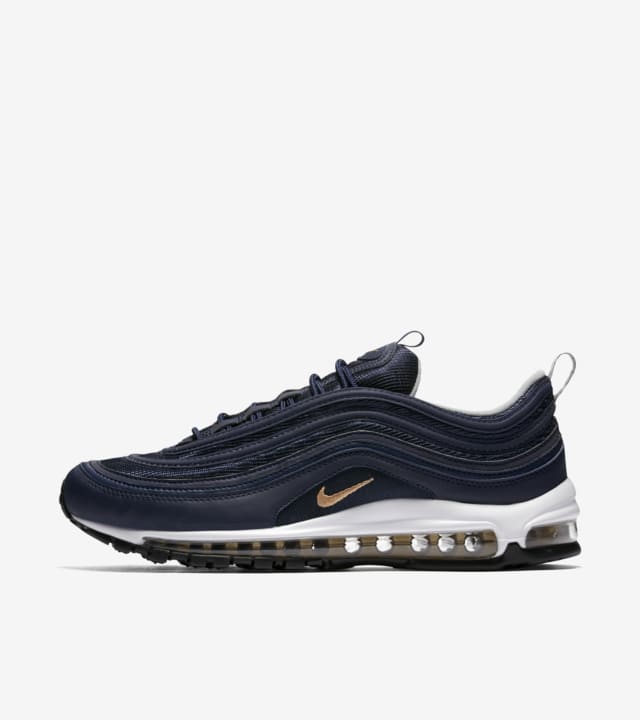 Nike Air Max 97 Midnight Navy Metallic Gold Erscheinungsdatum. Nike SNKRS
