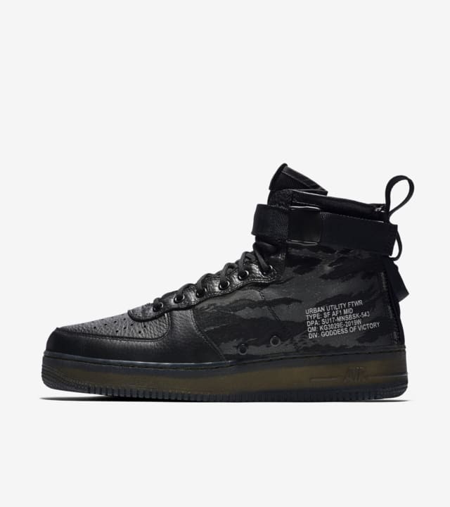 Nike SF AF1 Mid Black Cargo Khaki Nike SNKRS DK