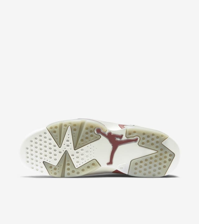 white and burgundy jordan 6s