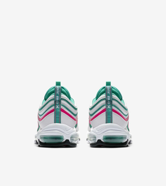 Nike Air Max 97 White Kinetic Green Pink Blast Release Date. Nike SNKRS AT