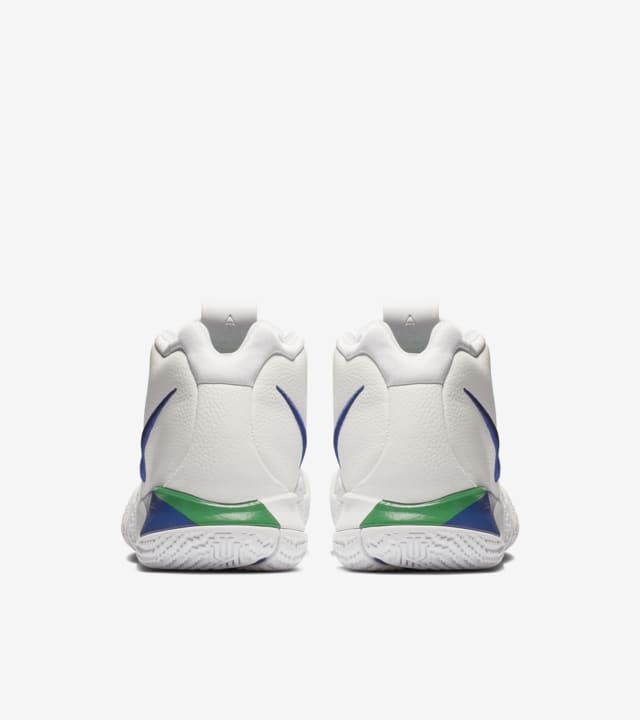 Kyrie 4 white royal blue hotsell
