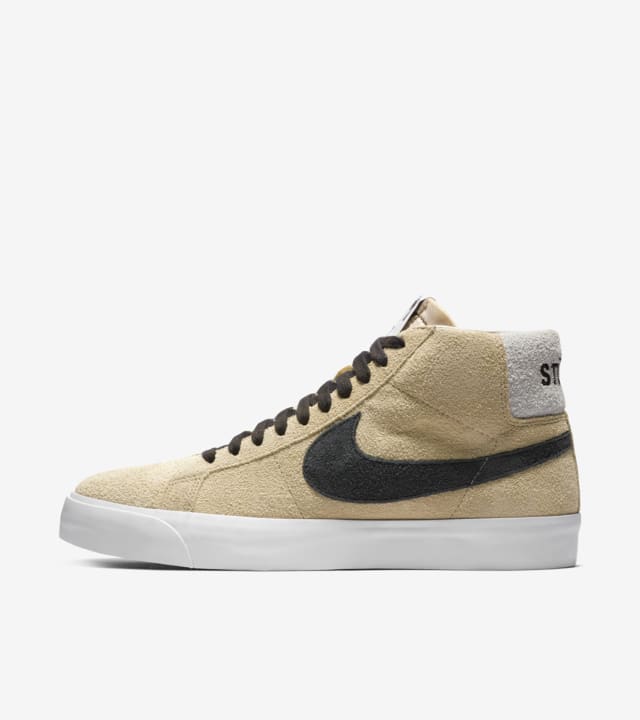 Nike SB Zoom Blazer Mid Stussy x Lance Midwest Gold Black Release Date. Nike SNKRS