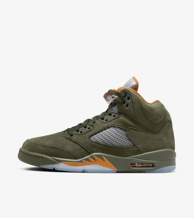 air jordan 5 olive