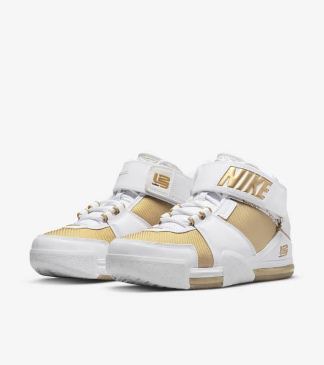 LeBron 2 'Metallic Gold and White' (DJ4892-100) Release Date. Nike SNKRS PH