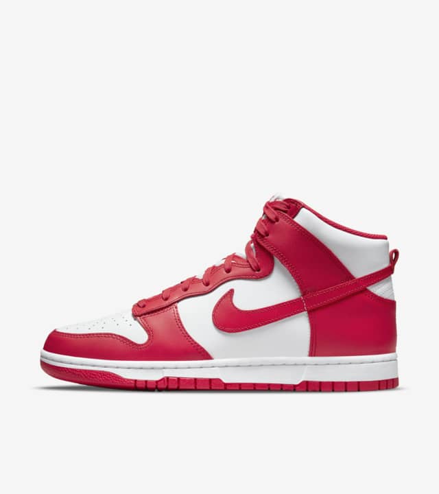 Dunk High 'Championship White and Red' (DD1399-106) Release Date. Nike ...
