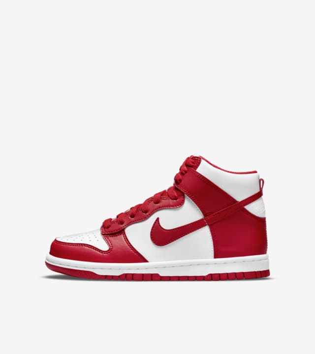 Older Kids' Dunk High 'Championship White and Red' (DB2179-106) Release ...