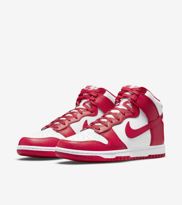 Dunk High 'Championship White and Red' (DD1399-106) Release Date. Nike ...