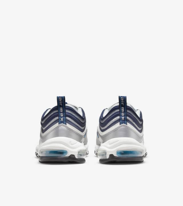 ãNIKEå
¬å¼ãã¨ã¢ ããã¯ã¹ 97 'Metallic Silver and Chlorine Blue' (DM0028-001 / NIKE AM 97 OG). Nike SNKRS JP