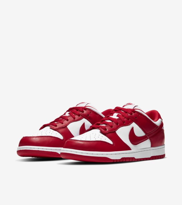 Dunk Low 'White and University Red' (CU1727-100) Release Date. Nike ...