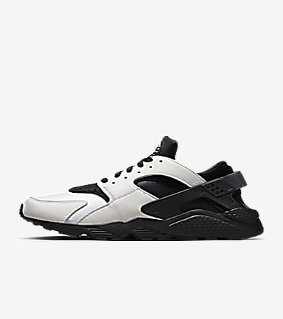 huarache black white