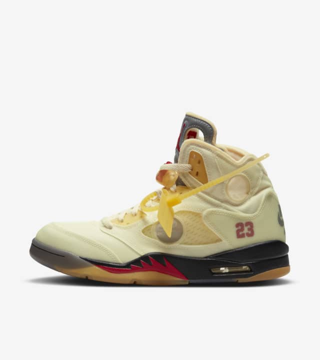 Air Jordan 5 x OFF-WHITE âSailâ dá»± kiáº¿n ra máº¯t vÃ o 24/10 | #HNBMG