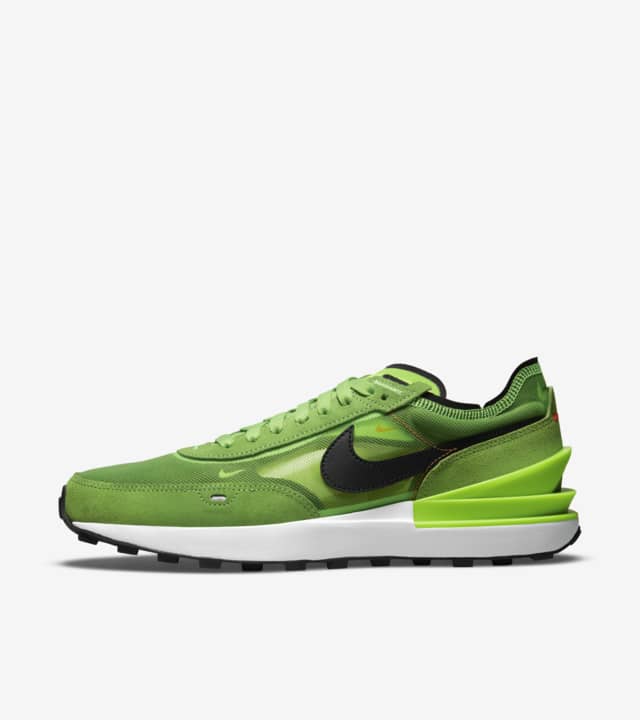 nike waffle one sage green
