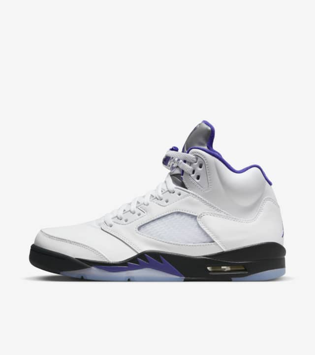 jordan 5 white purple blue