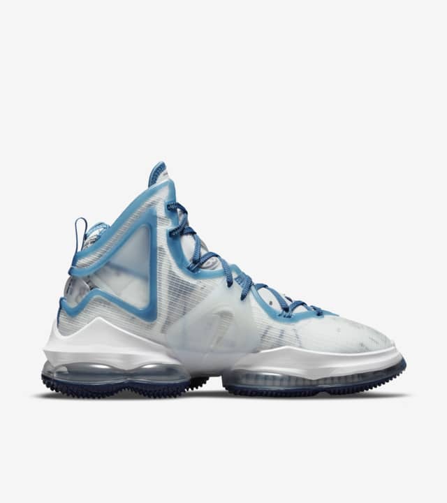 LeBron 19 'White and Dutch Blue' Release Date. Nike SNKRS SG