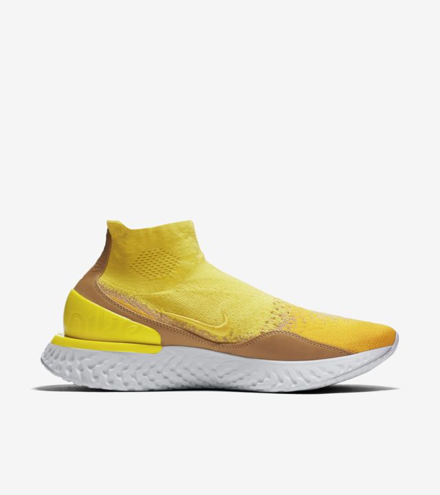 nike rise react yellow