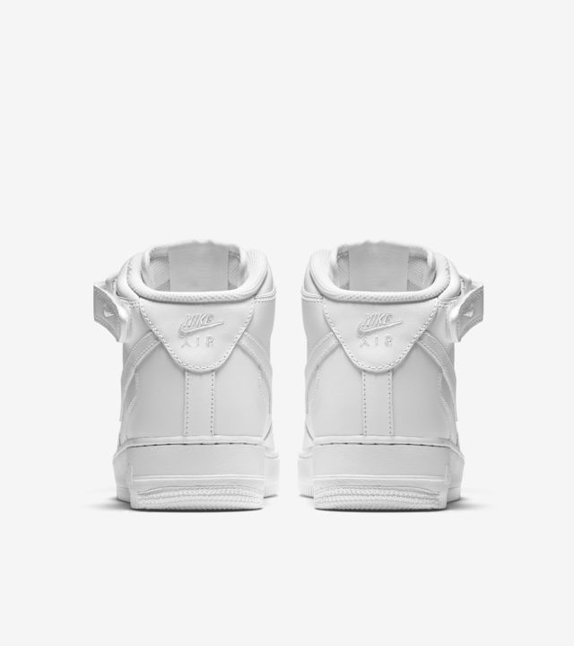 Women's Nike Air Force 1 Mid 'Triple White'. Nike SNKRS