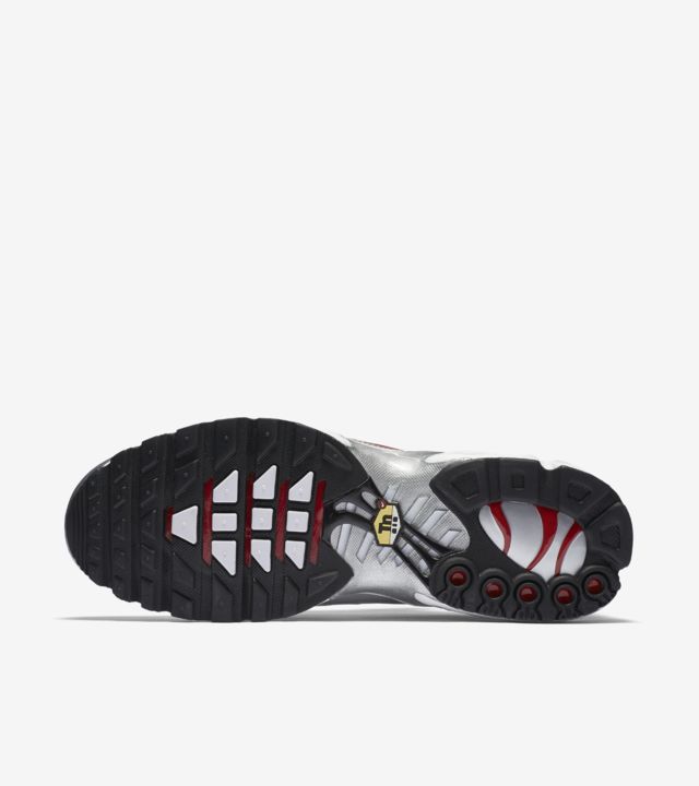 black and silver air max plus