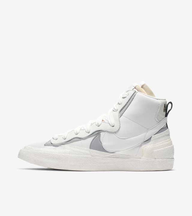 Nike X Sacai Blazer Mid 'white Wolf Grey' Release Date.. Nike Snkrs Sg