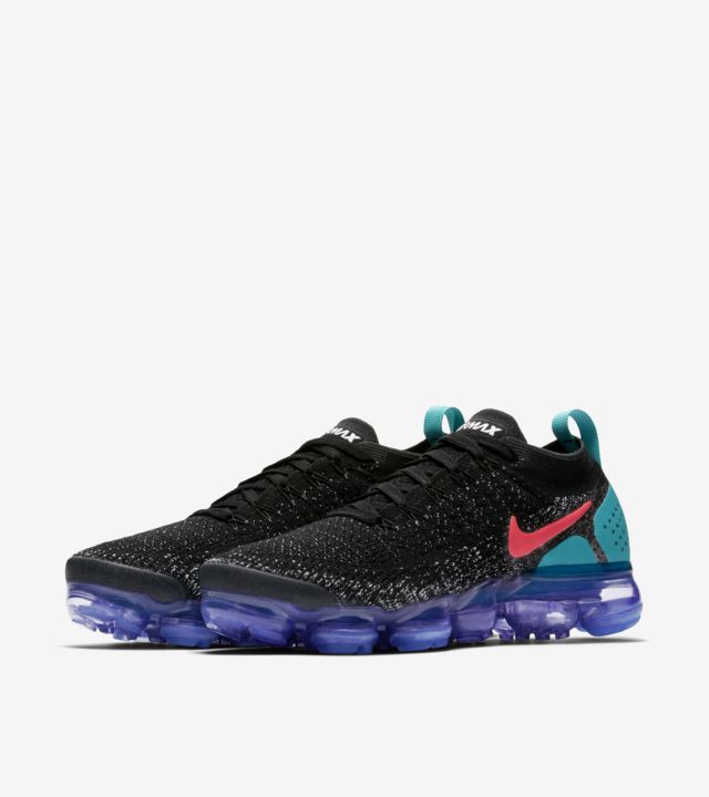 Nike Women's Air VaporMax Flyknit 2.0 'Black & Hot Punch' Release Date ...