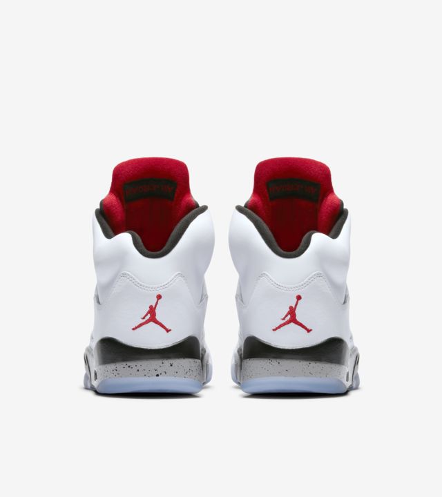 Air Jordan 5 Retro 'White & Black & University Red' Release Date. Nike ...