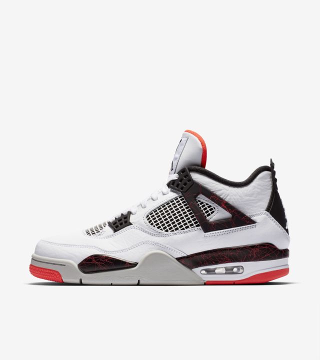 Air Jordan 4 'White & Bright Crimson & Black' Release Date. Nike SNKRS IE