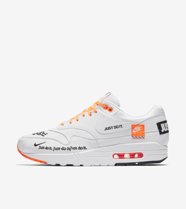 Nike Air Max 1 Just Do It Collection 'White and Total Orange' Release ...